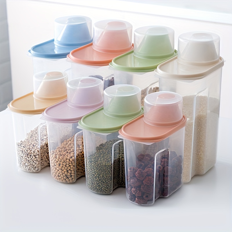 Storage Bottles & Jars Airtight Rice Dispenser 10L Food Container Automatic  Flip Cover Bucket For Cereal Grain Flour Pet Countertop From Swgszhe,  $45.43