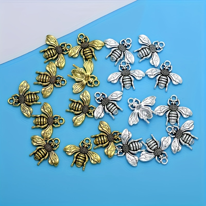 Retro Colorful Bee Charms Alloy Insect Pendants Diy Pendant - Temu