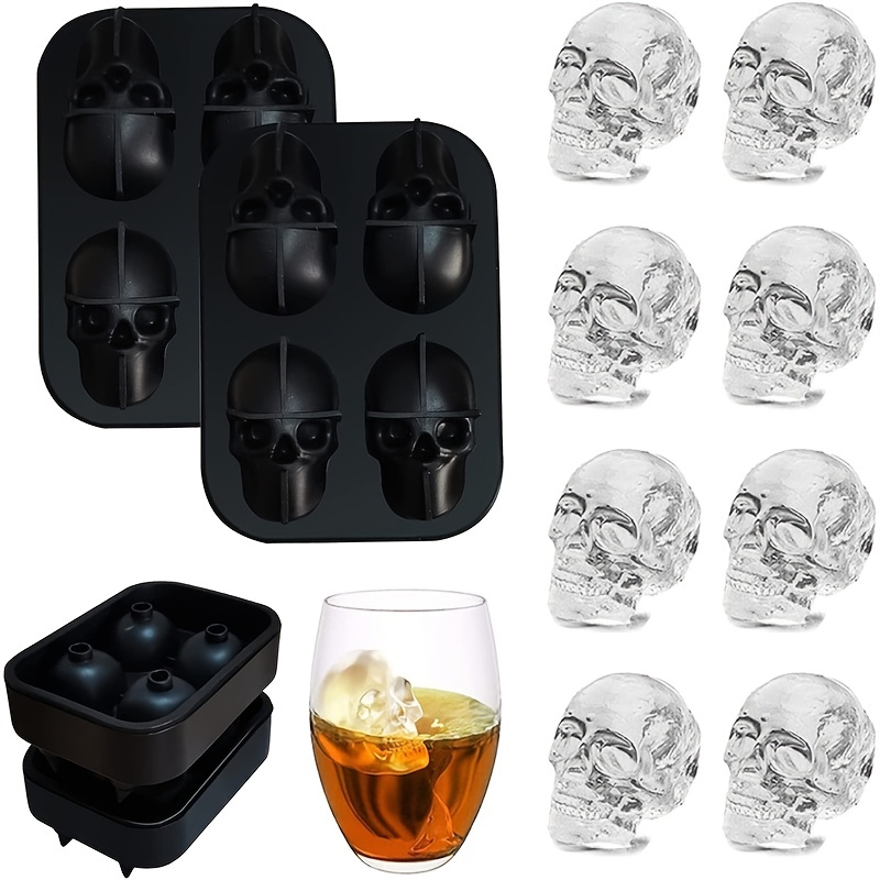 Silicone Shot Glass Ice Molds, Ice Cube Trays For Freezer With 4 Cavities,  Ice Shot Glass Mold Reusable Whiskey Glass Ice Cubes, Holds Each, Ice Shot  Glass Molds And Trays - Temu Australia