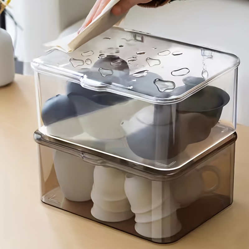 1-teilige Aufbewahrungsbox Für Tassen – Zur Aufbewahrung Von Kaffeetassen,  Teetassen, Weingläsern – Flip-Top-Design, Ästhetische Raumdekoration