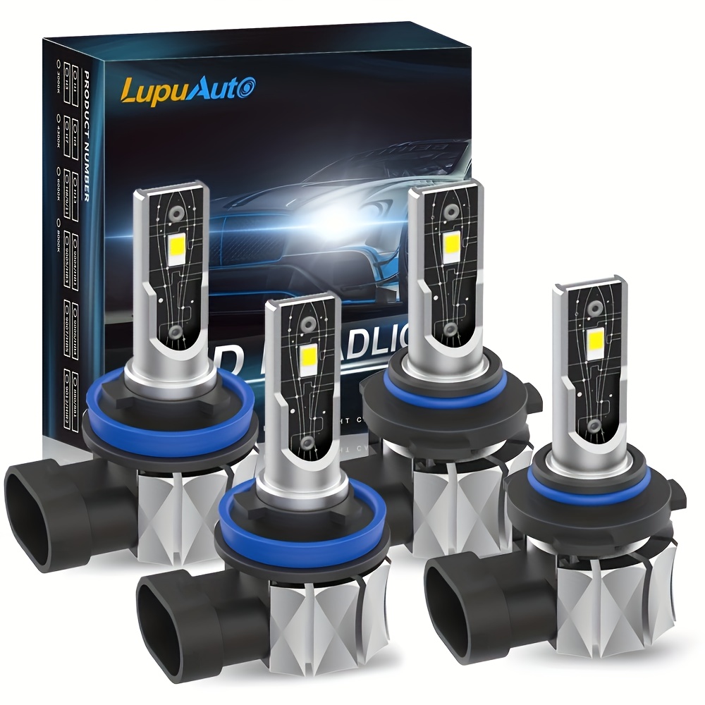 9005 H11 Led Headlights Kit Combo Bulbs 6000k High Low - Temu