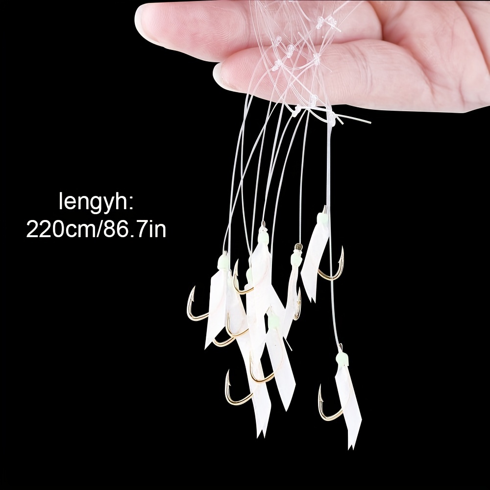 5PCS Barbed Sabiki Fishing Hooks Rigs Size3/0 Fish Head String Hook  Artificial Lure Fishing Accessories - China Simulation Barbed Sabiki Hook  Rigs and 1701 Sabiki Rig price
