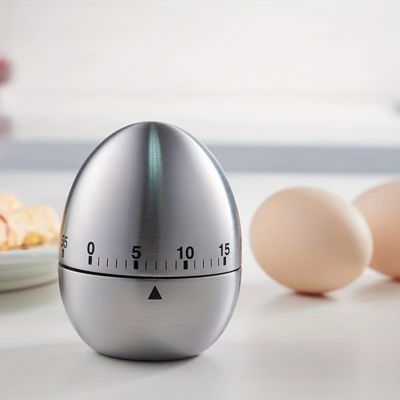 Stainless Steel Timer Kitchen With Magnet Mechanical Egg Timer Home  Commercial Baking Countdown Reminder - Temu