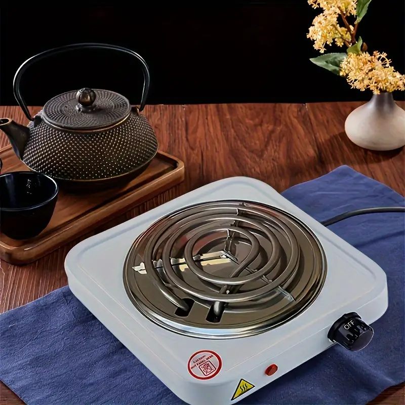 1pc, Electric Stove, Household Temperature Controlled Single Hair Heat Pipe  Electric Heating Plate, 5-speed Adjustable Closed Electric Stove, Househol