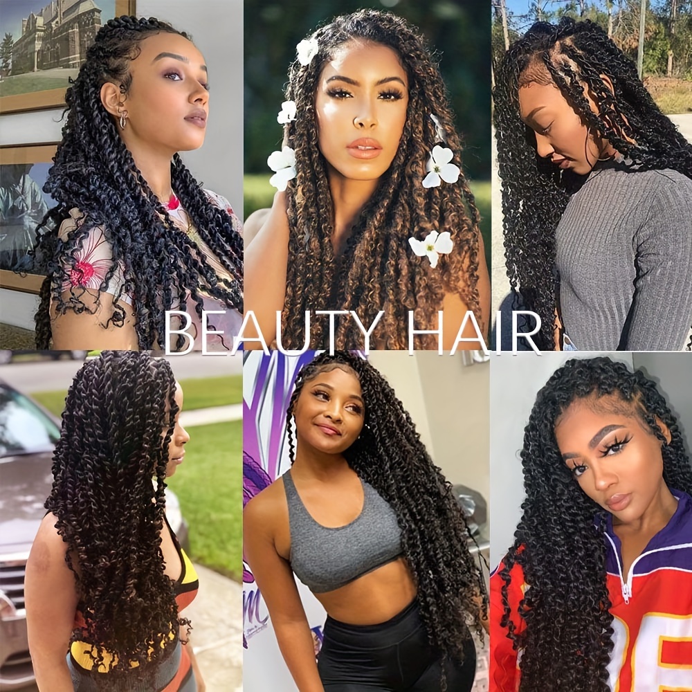 Dansama Passion Twist Hair Water Wave Crochet Hair for Black Women, Long  Bohemian Braiding Hair for Boho Locs, Faux Locs, Butterfly Style Crochet