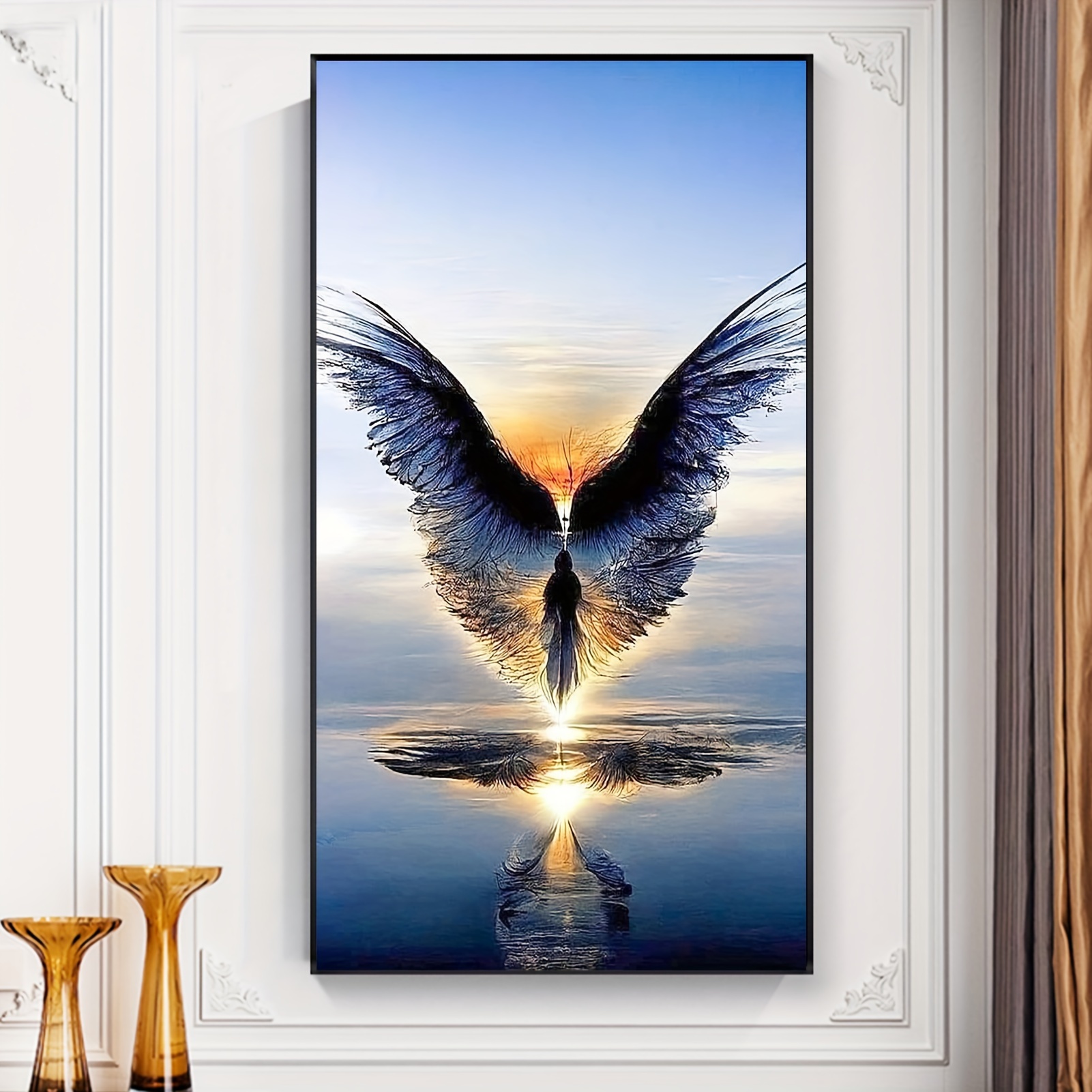 5d Diy Large Artificial Diamond Painting Kits For Adult, Waterfall Round  Full Diamond Diamond Art Kits Picture By Number Kits For Home Wall Decor  Gifts Christmas Day, Halloween Day - Temu