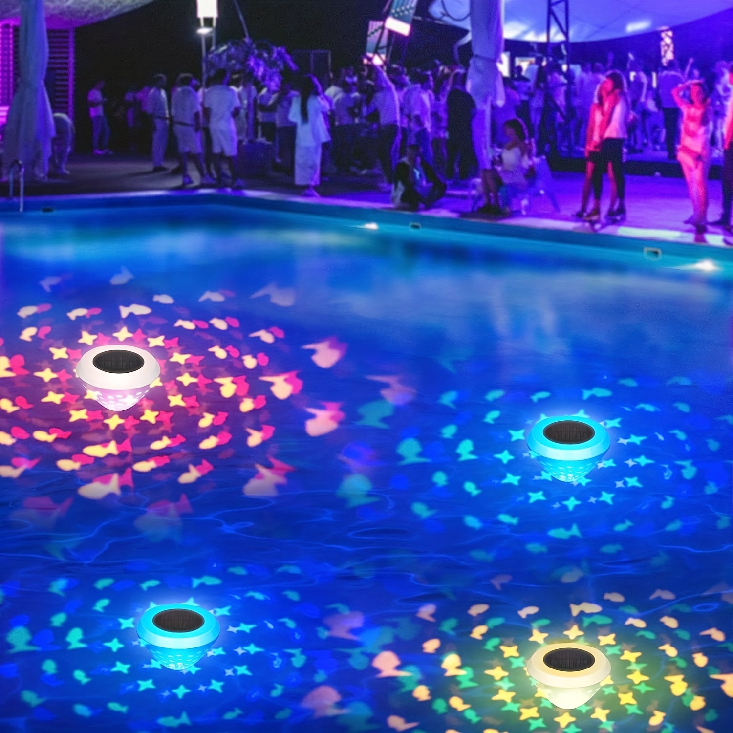 1/2 pièces lumières solaires flottantes lumières de piscine - Temu Belgium