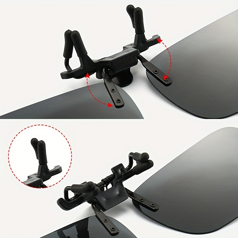 Polarized Clip-On Sunglasses UV Protection Men Driving
