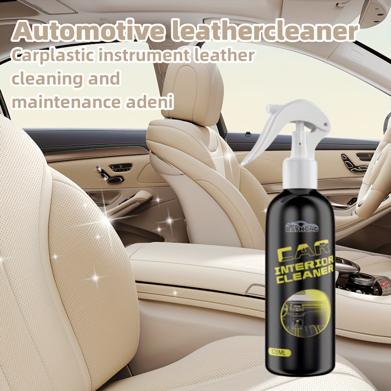 Car Interior Cleaner, Plastic Dashboard Car PU Leather Cleaning,  Decontamination Maintenance Agent, Car Interior Refurbishment Cleaner