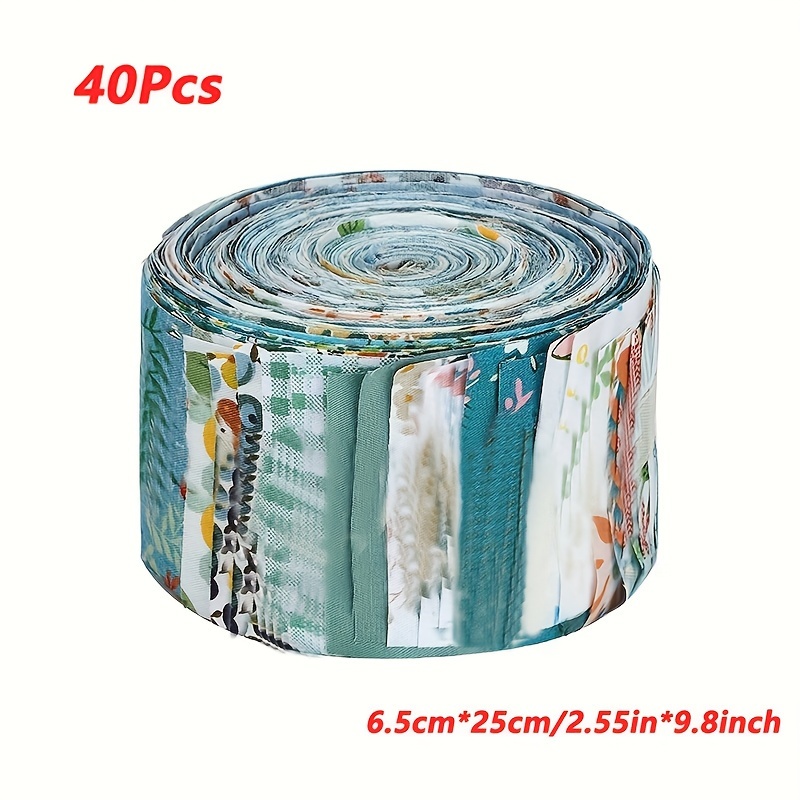 40pcs Floral Printed Quilting Fabric Handmade Doll Clothes Fabric Precut For Handmade Craft Sewing Supplies