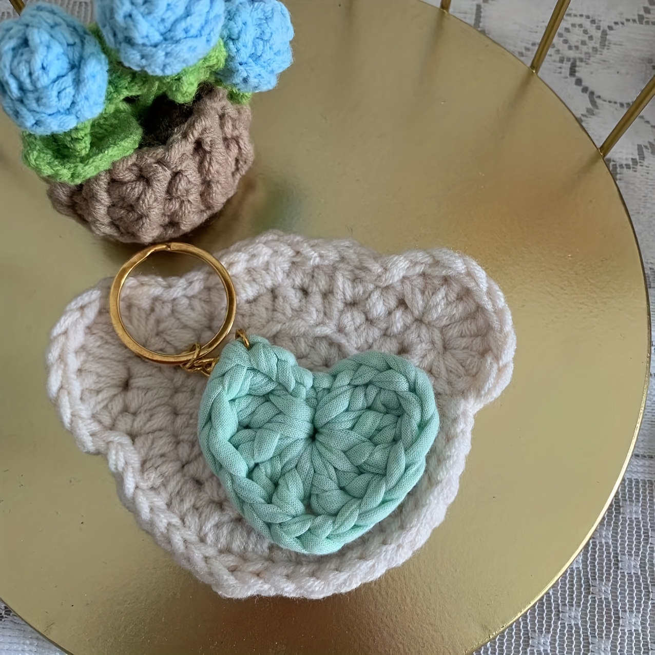 Hearts of Love Crochet Tote