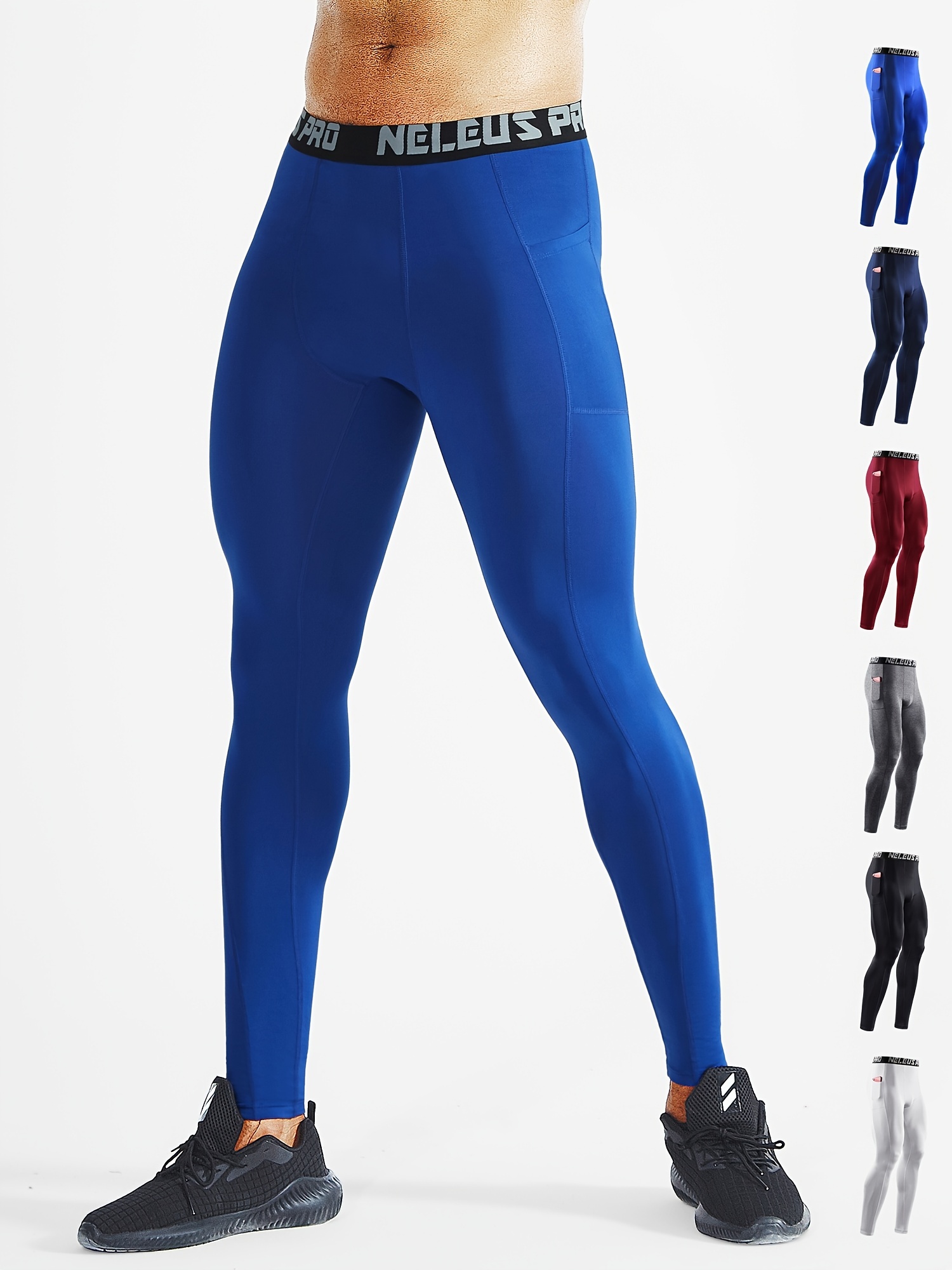 Men's Fitness Pants Quick Drying Breathable Sports Tights - Temu Canada