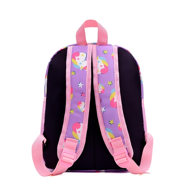 Children's School Backpack Rainbow School Bags Large Capacity Backpack -  Temu