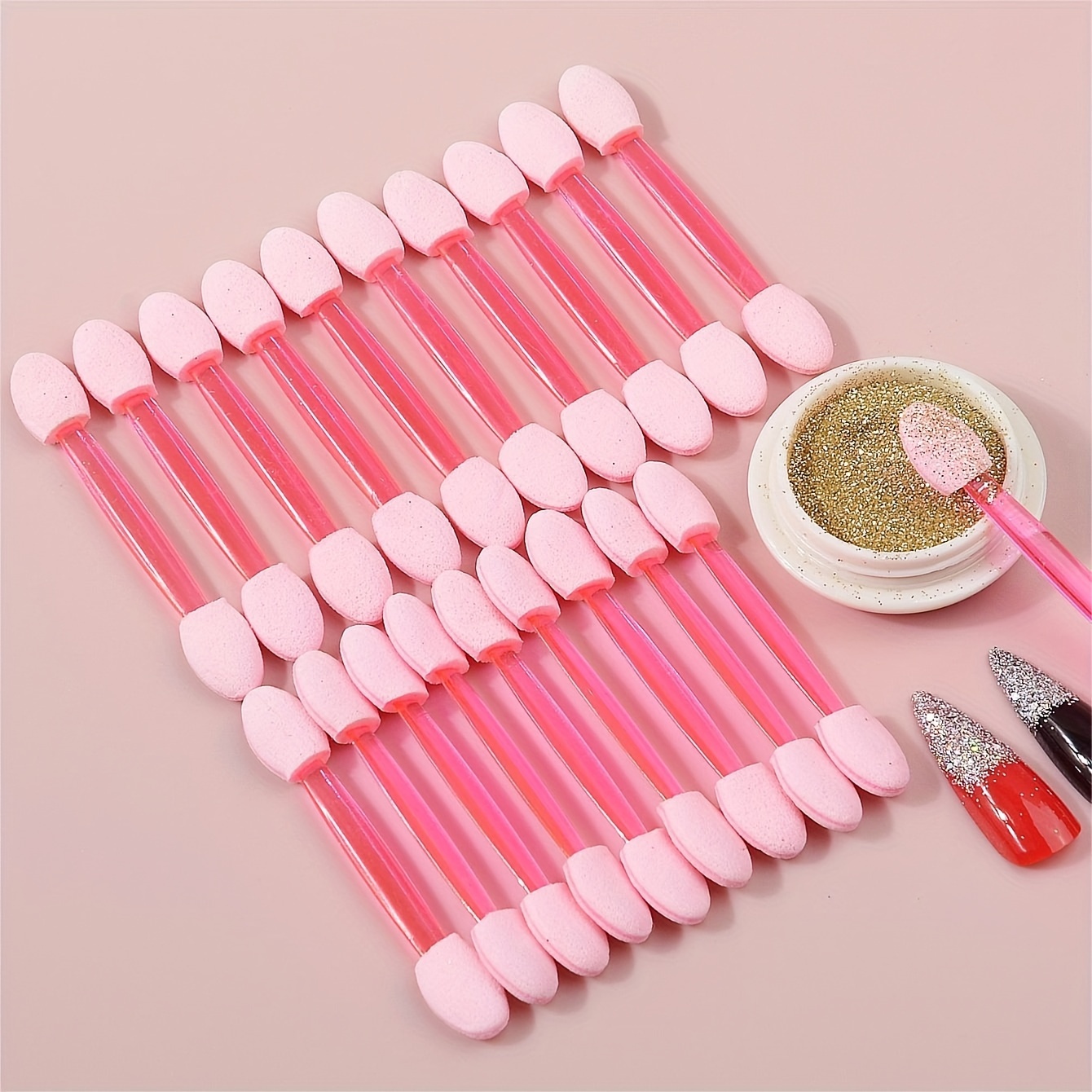 Double Ended Silicone Nail Brush Professional Nail Art Tool