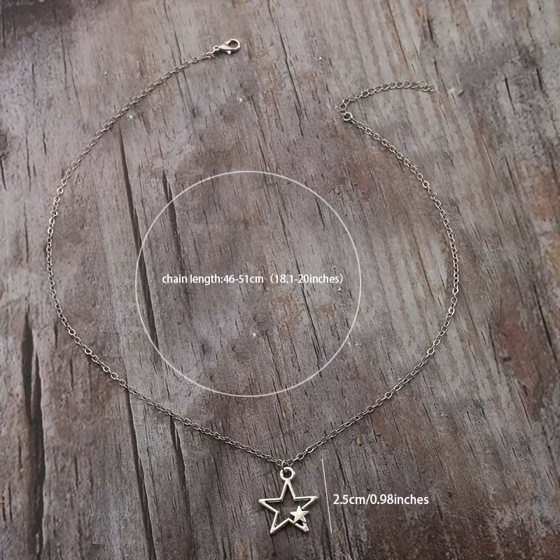 Vintage Goth Star Necklace