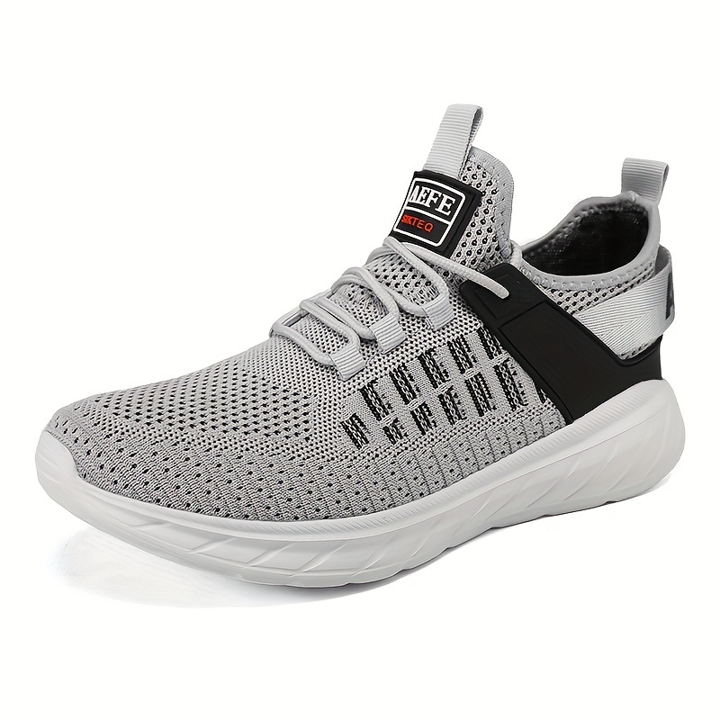 Casual Breathable Woven Shoes Men Comfortable Lightweight Non Slip Low