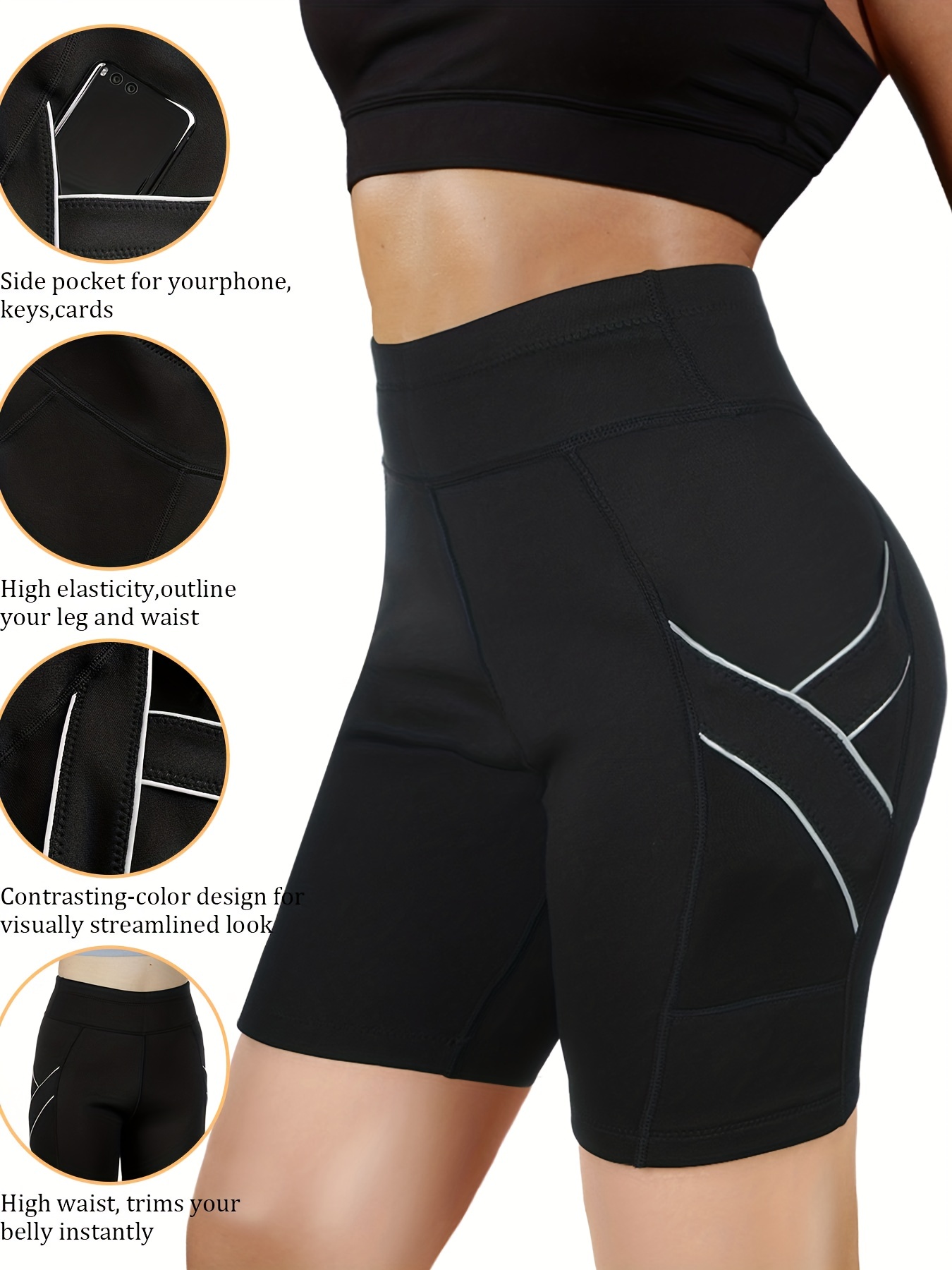 Seamless Solid Shaping Shorts Tummy Control Slimming Shorts - Temu