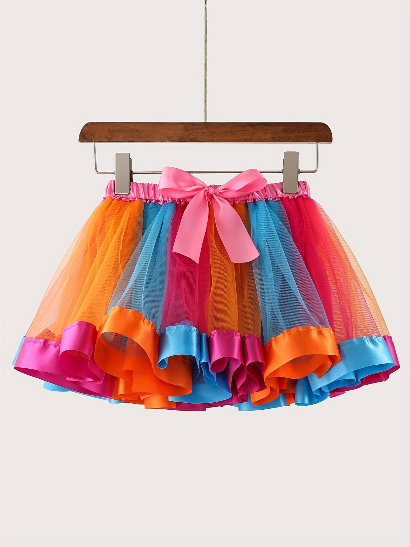 Falda de ballet para niña (3 – 16 años) de gasa, falda de baile para niños