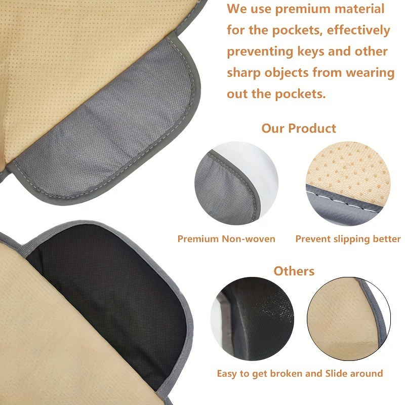 Universal Car Seat Cushion with Memory Silk Cotton Non-Slip Bottom