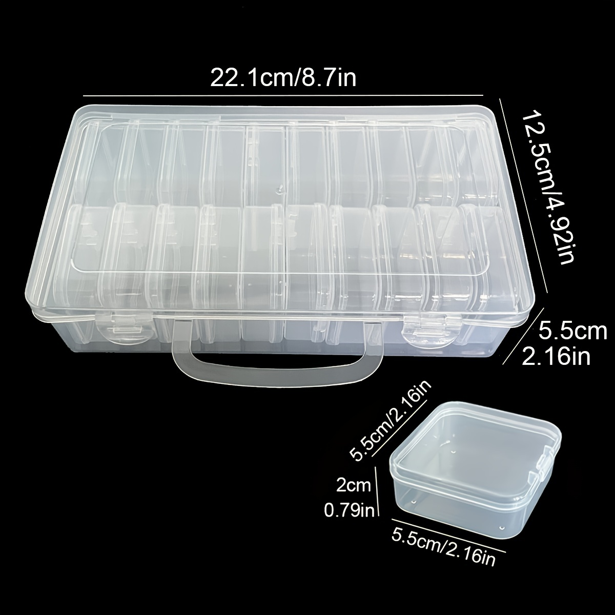 Freestanding Square Box Art Accessories Storage Organizer - Temu United  Arab Emirates