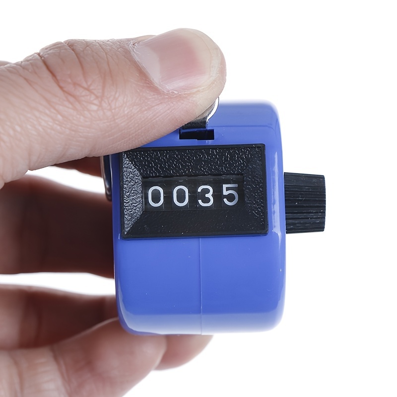 Metal Hand Tally Counter, 4 Digit Number Counters