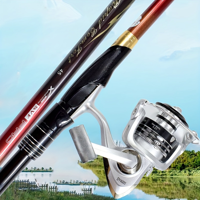 GHOTDA 1.8-3.6M Portable Fishing Kit Set Fishing Rod and High Speed 5.5:1  Left