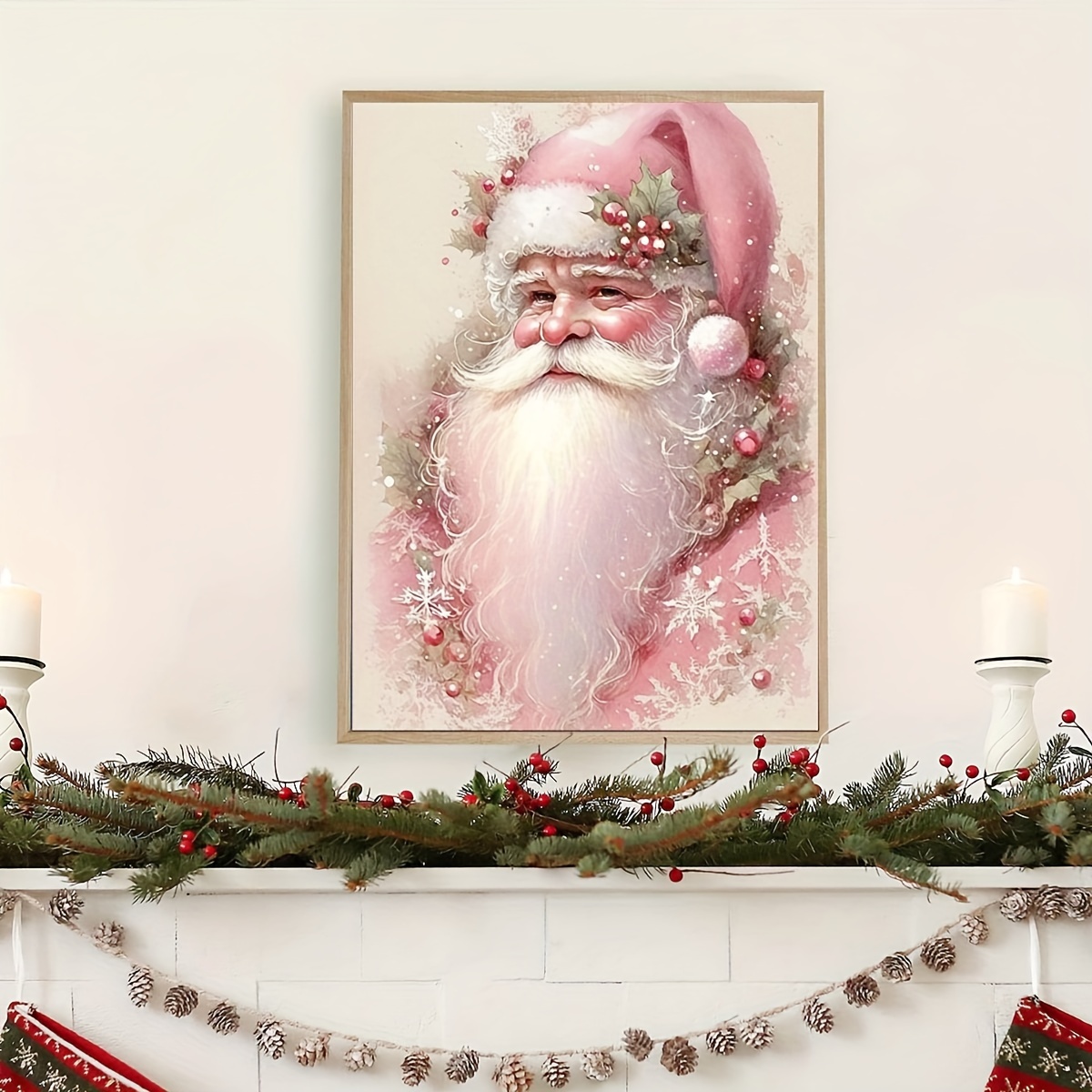 5d Diamond Art Painting Christmas Kit Santa Claus Gift - Temu