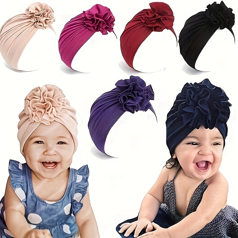 1 Chapeau Turban Plissé Pour Enfants, Bonnet De Nuit - Temu France