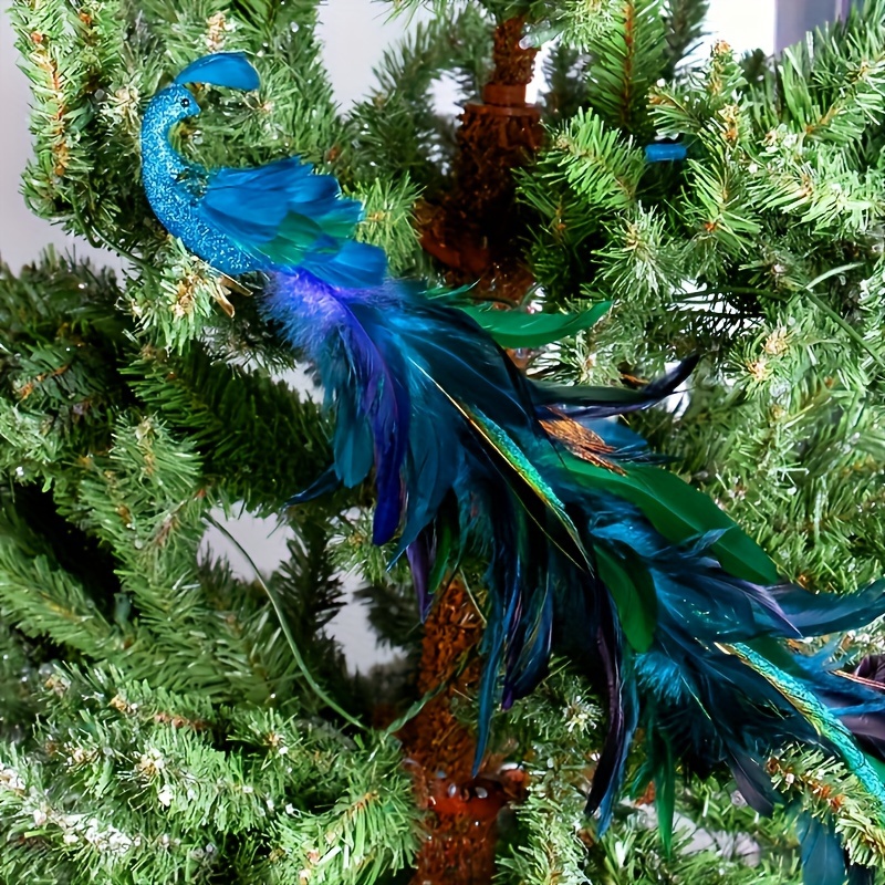 Ornements de sapin de Noël oiseau colibri pendentif  11,5/14cm lot de 2-020551