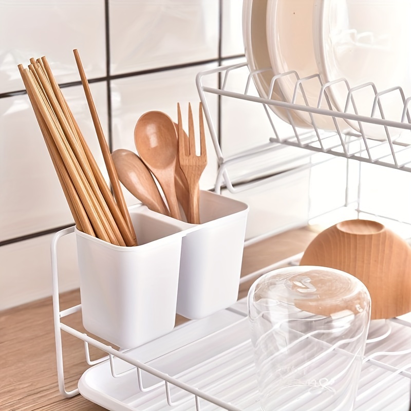Plastic Pink/White/Green/Blue Kitchen Dish Bowl Plate Drying Utensils Rack  Organizer Drainer Holder Storage Kitchen Accessories