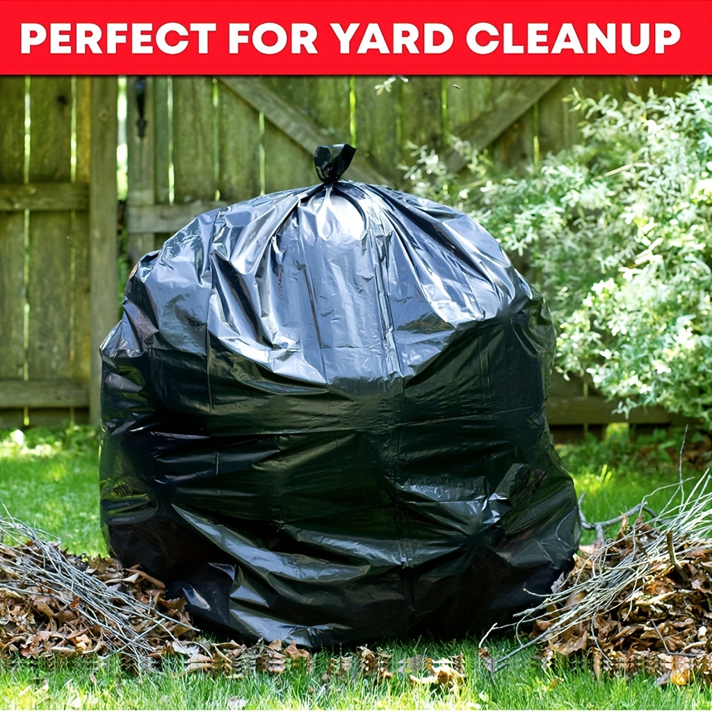 30 Gallon Disposable Heavy Duty Garbage Bag, Large Garden Leaf Bags,  Thickened Plastic Trash Bags, Industrial Garbage Bags, Garden Leaf Bag, Heavy  Duty Trash Bag, For Home Garden Commercial, Cleaning Supplies, Back