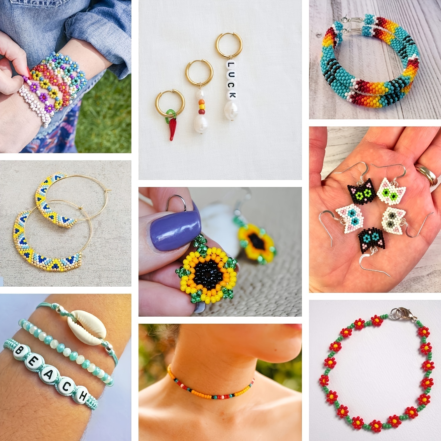 Beads Letters Bracelets Crafts