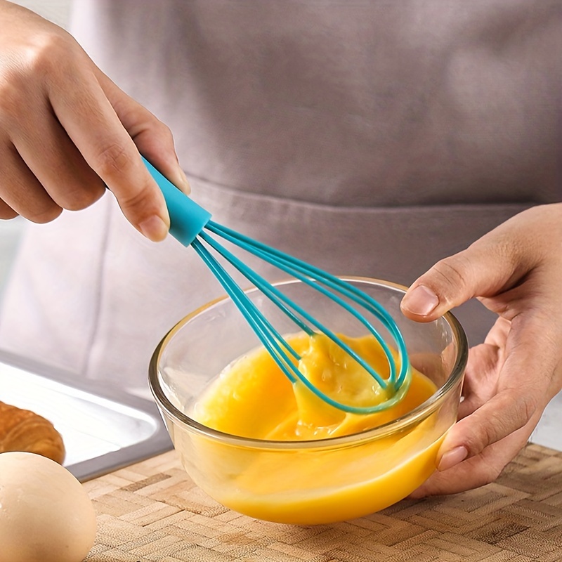 Silicone Whisk Colorful Kitchen Whisk Egg Beater For - Temu