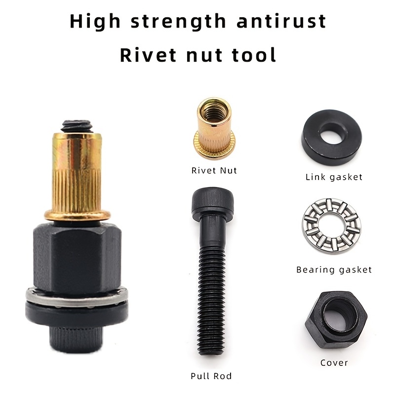 Rivet Nut Gun Drill Adapter Tools, Cordless Riveting Electric
