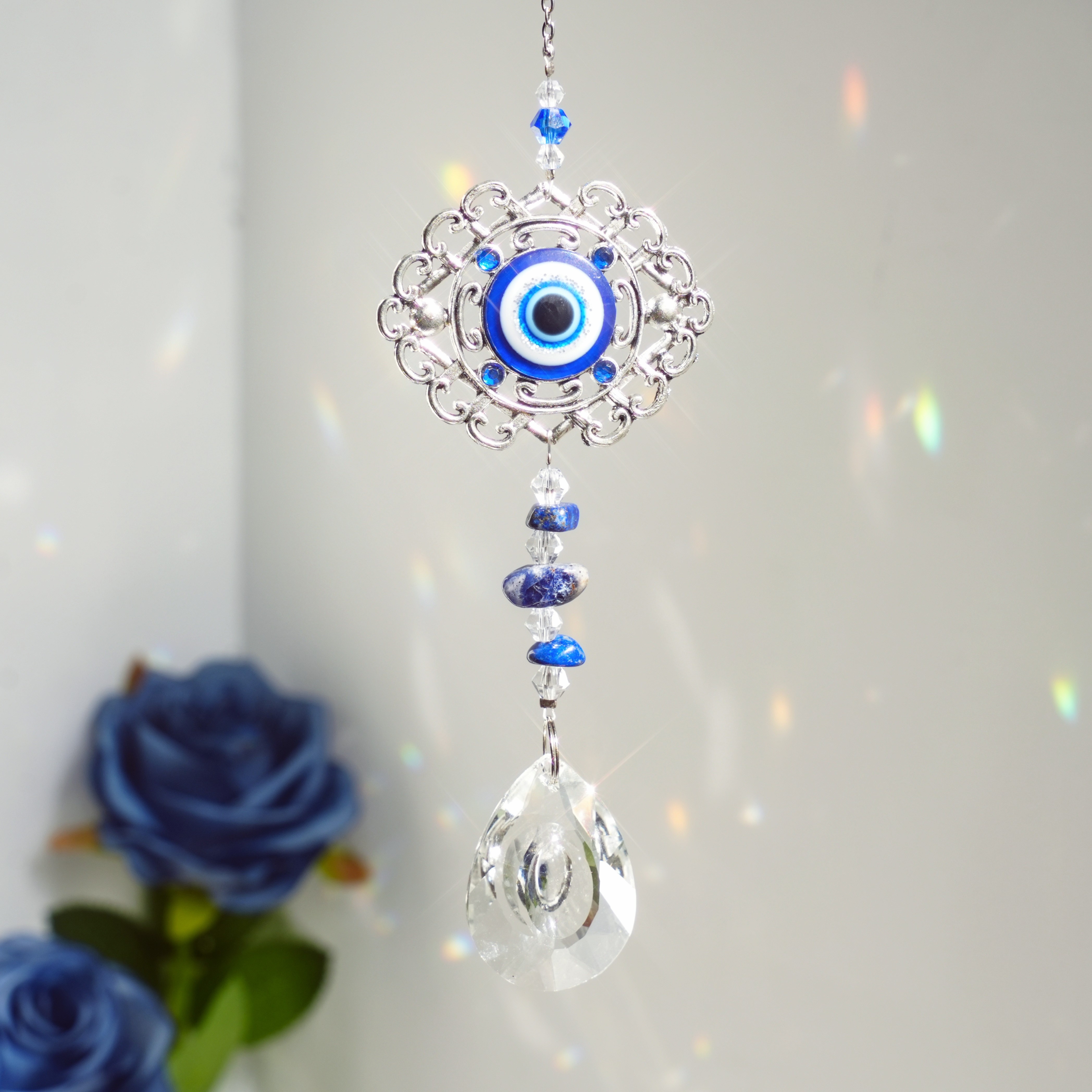 ▷ Colgante Ojo Turco de cristal