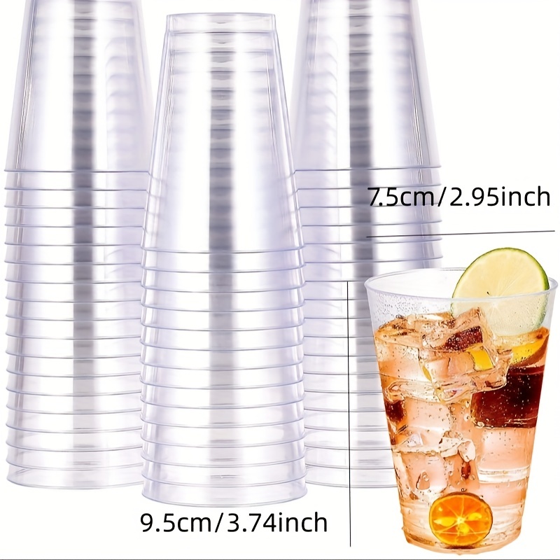 Transparent Reusable Plastic Cups