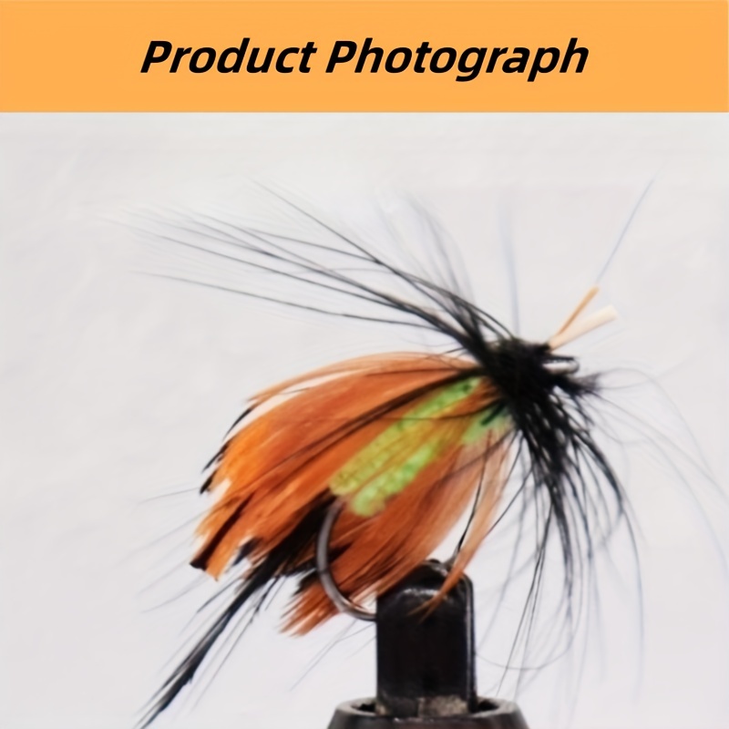 5pcs Handmade Fly Hook, Artificial Feather Flies Bait Hook, Fishing  Accessories