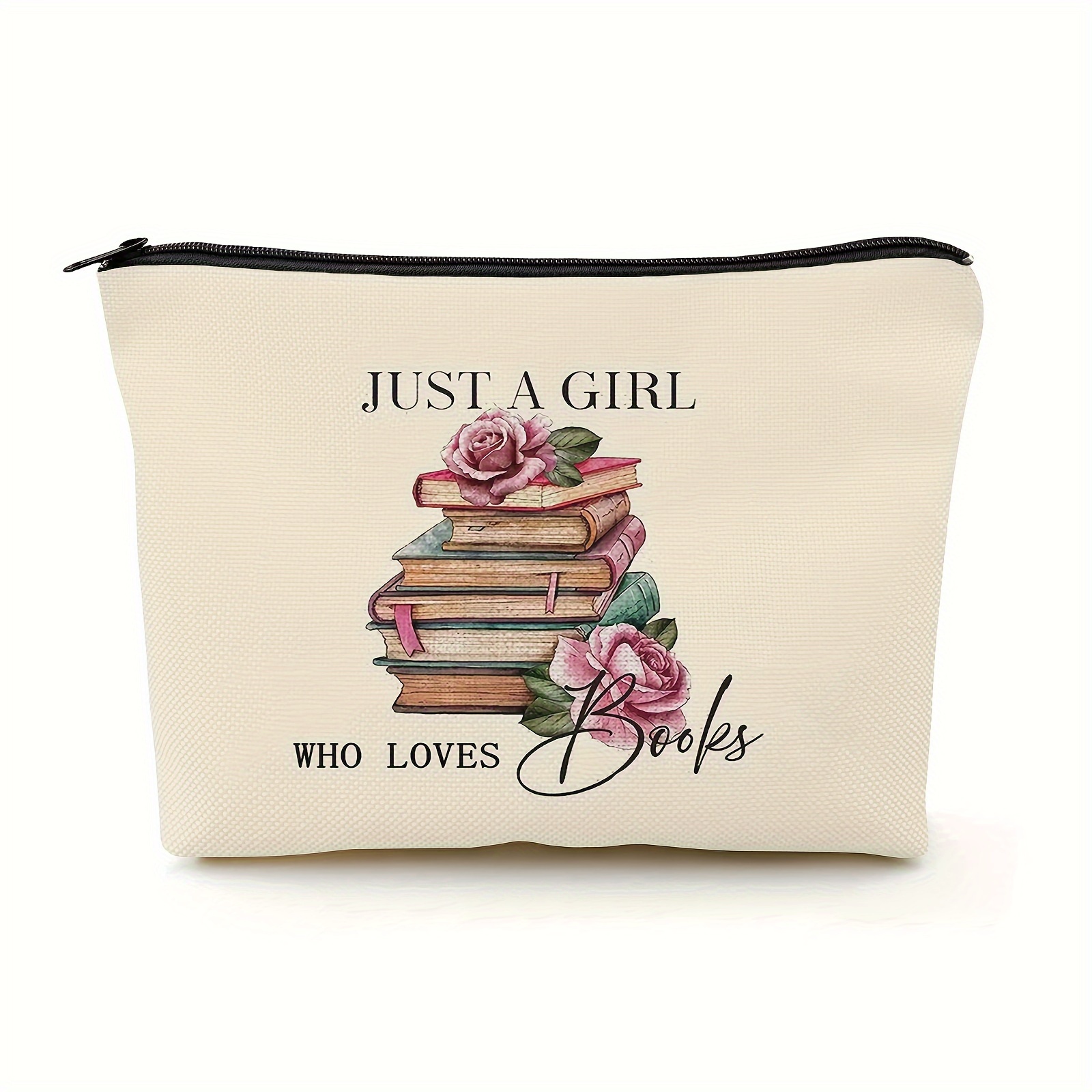 

Book Lovers Gifts Makeup Bag Bookish Gifts For Book Lovers Bookworm Women Toiletry Pouch Funny Birthday Christmas Gift Ideas For Reader Literary Librarians Teacher Just A Who Loves Books