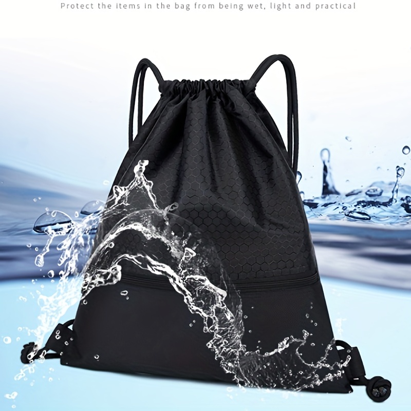 Stay Prepared for Any Adventure with this Portable Waterproof Drawstring  Bag - Perfect for Sports, Travel & More!