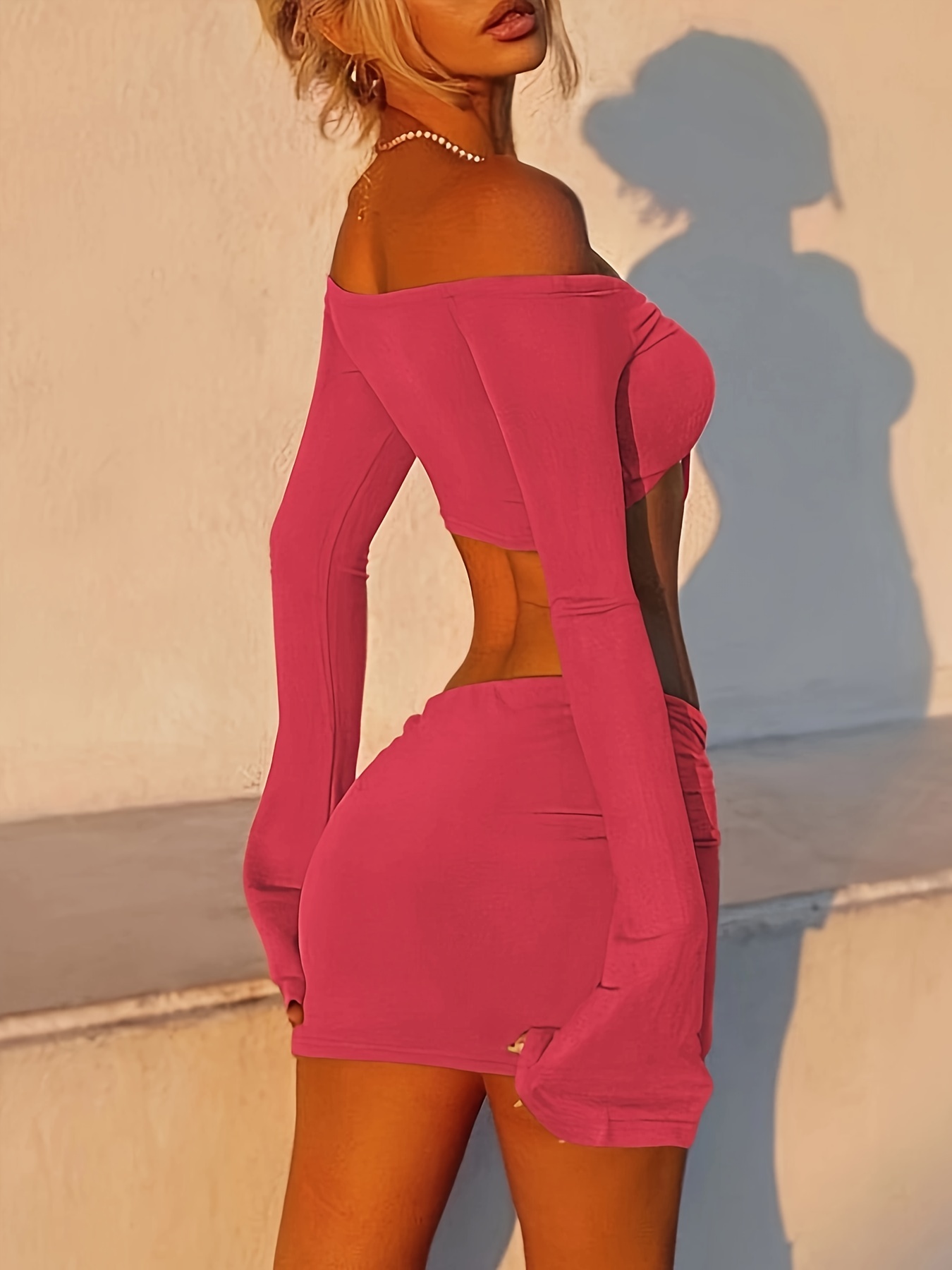  ksotutm 2 Piece Outfits for Women Sexy Bodycon Long
