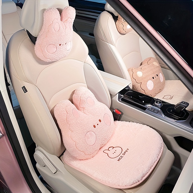 Cute Car Neck Pillow Cartoon Animal Headrest Travel Rest Cushion