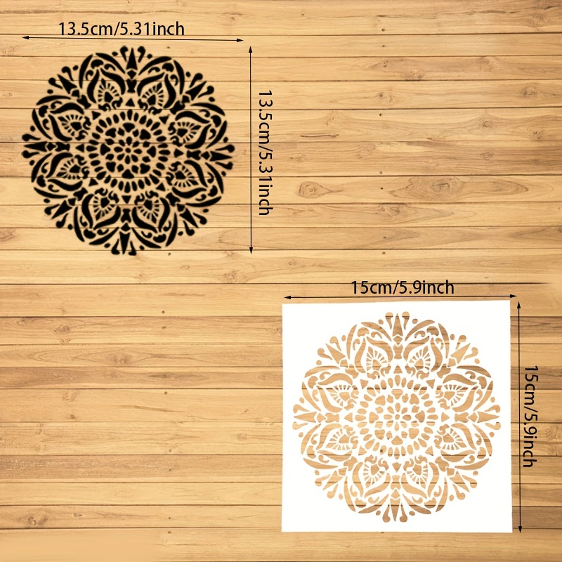 1pc Modello Mandala Vintage Template Stencil Per La Pittura Fai-da-te Su  Parete, Mobili In Legno E Tessuti Per Il Tuo Progetto Artigianale - Temu  Italy