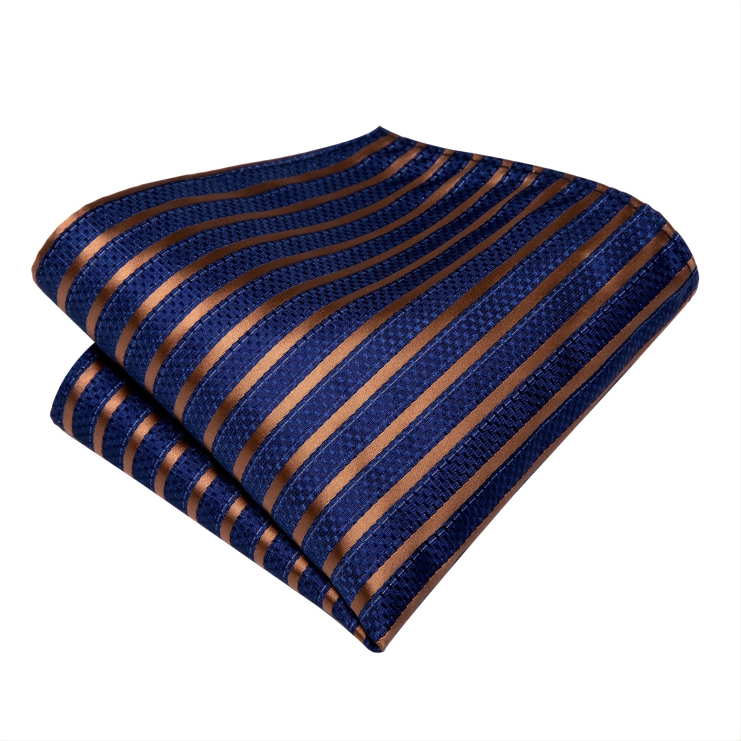 Striped Necktie Set With Cufflink for Party Wedding
