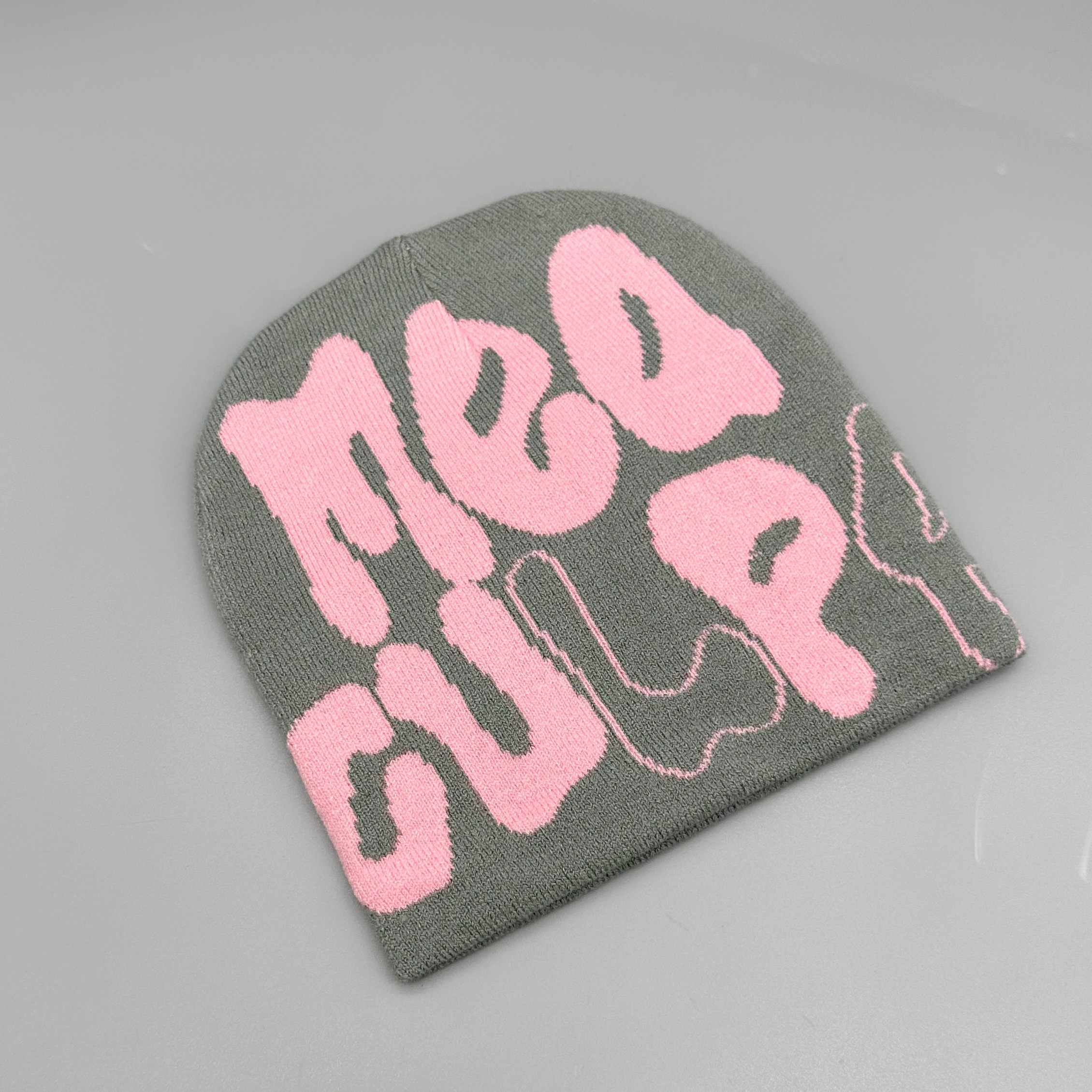 Alphabet Jacquard Multicolor Knit Beanie