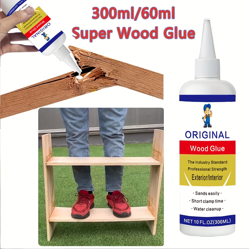 Interior Extra Strong Fast Setting Wood Glue Suitable for All Wood Types  Dries Clear 500ml - China Wood Glue, White Glue for Wood
