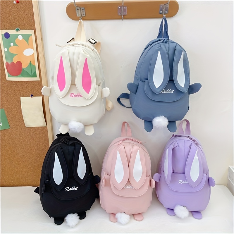 Children's Cartoon Cute Rabbit Backpack, Casual Lightweight School