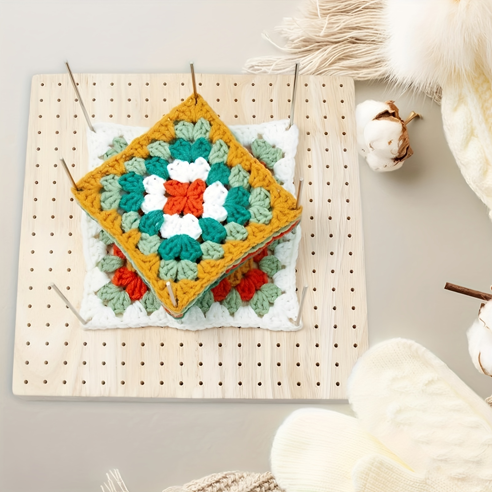 Sibba Knitting Crochet Ring Supplies Blocking Mats Board Yarn