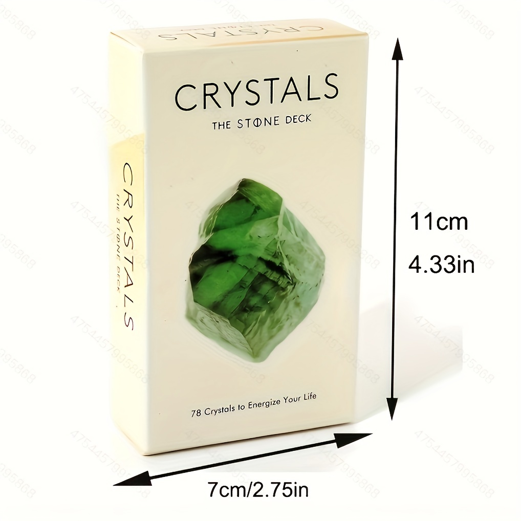Crystals Stone Deck 78 Crystals Energize Life Pockets Temu