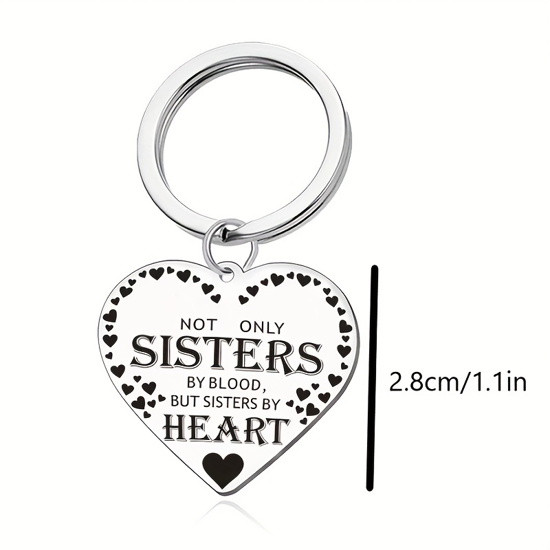 Sisters by heart on sale keychain