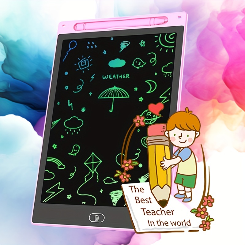 16 Pcs LCD Writing Tablet for Kids 12 Inch Doodle Board Bulk Colorful  Erasable Drawing Tablet Writing Pad Reusable Electronic Toys Gifts for  Girls
